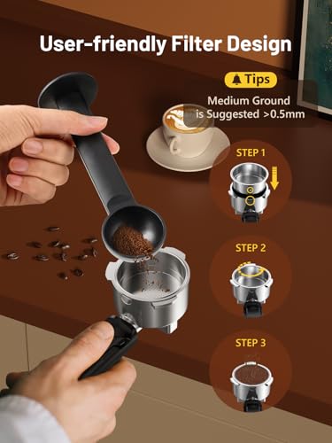 20Bar Espresso Machine with Milk Frother & Touch Screen Y43703