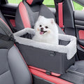 Dog Car Seat for Small Dog, Raised Dog Booster Seat with Metal Frame, Dog Car Booster Seat Puppy Car Seat for Pets Small Dogs Cats