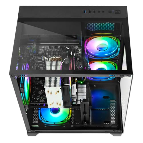 LXZ Gaming PC Desktop Ryzen 5 5500 RTX 3050 16GB 1TB SSD White Q680