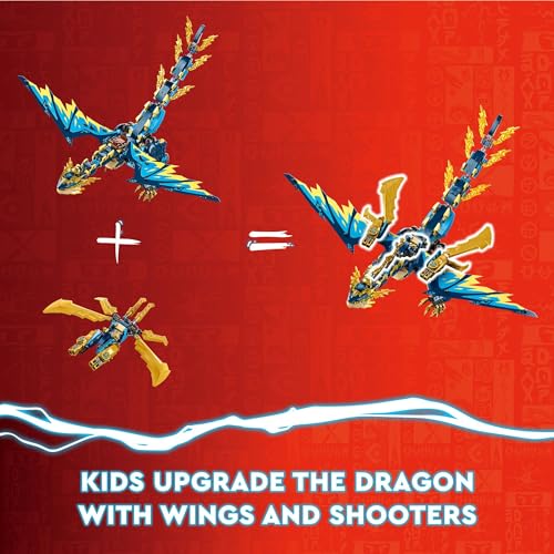 LEGO NINJAGO Elemental Dragon vs. The Empress Mech 71796 Building Toy Set L509