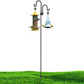 92 Inch Shepherds Hooks for Outdoor, Bird Feeder Pole, Heavy Duty Shepherds Hook for Bird Feeders，Bird Feeder Hook for Hanging Plant, Lantern, Hummingbird Feeder, 1 Pack 1 Pack