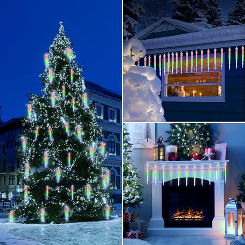 Brightown Christmas Meteor Shower Lights Outdoor 30ft 720 LED Waterproof Blue T277924