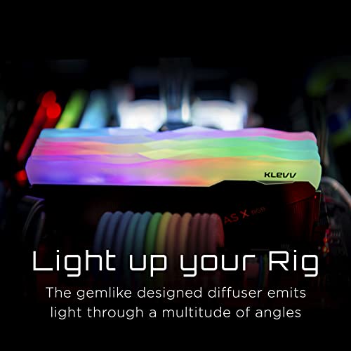 KLEVV CRAS X RGB DDR4 32GB (2x16GB) 3600MHz CL18 Gaming Desktop RAM T7295