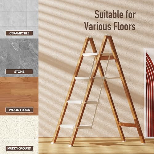 2 Step Lightweight Aluminum Folding Ladder with Anti-Slip Pedals, 330 lbs Capacity D5199