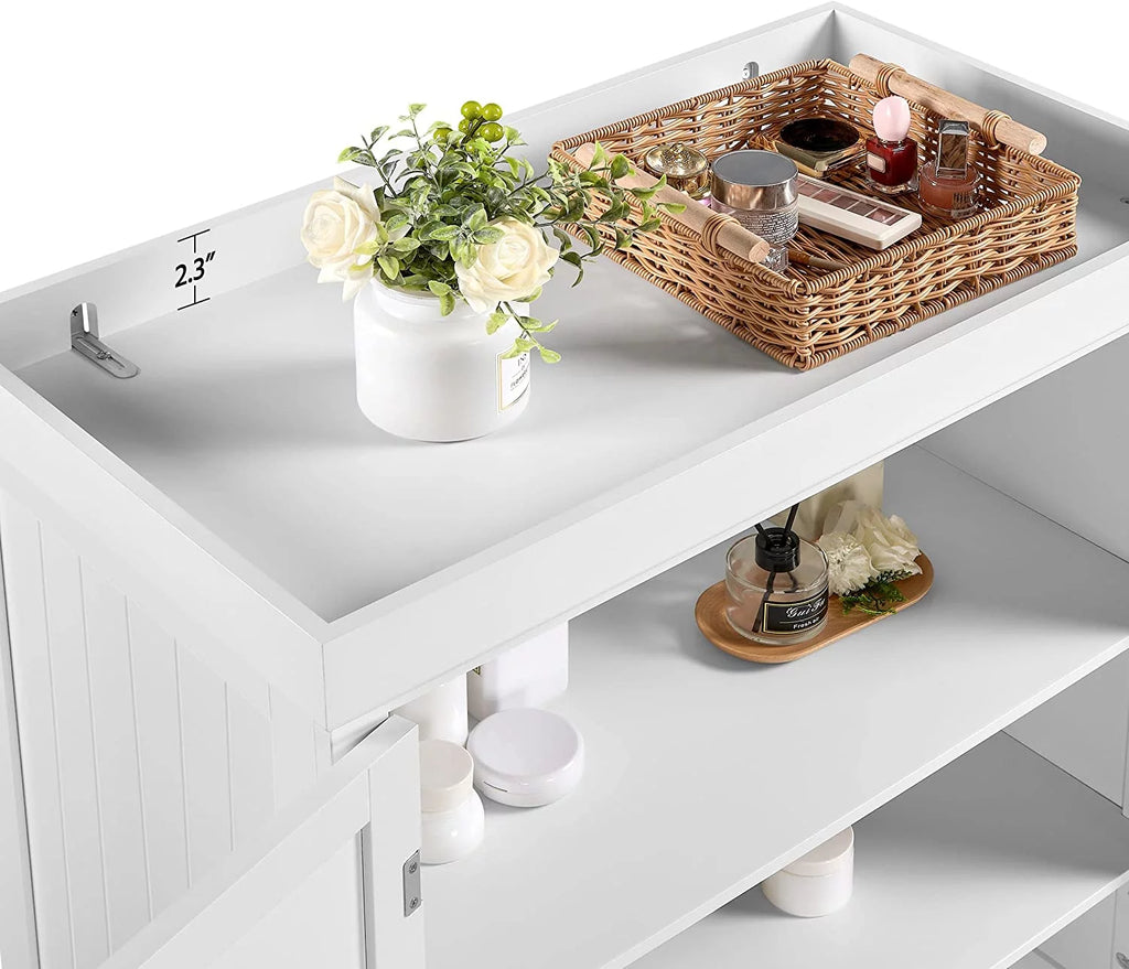 72.5" Kitchen Pantry Storage Cabinet with Drawer, White K580631