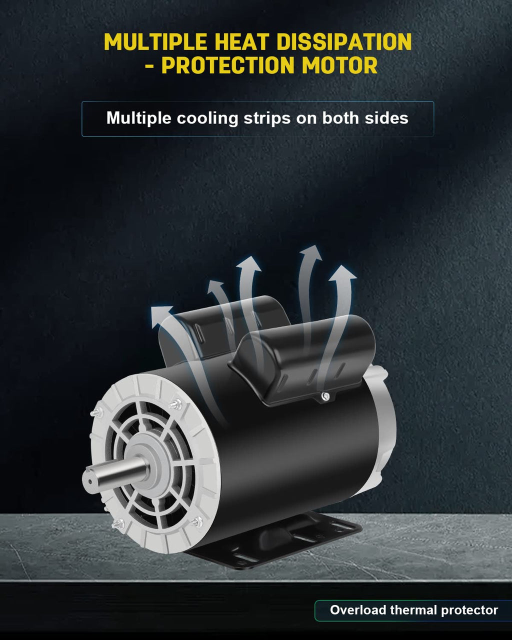 5 HP SPL Air Compressor Motor, 3450 RPM, 230V, 56HZ Frame G22706