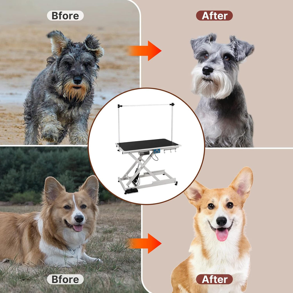 Hydraulic Electric Pet Grooming Table with Adjustable Arms and Nooses S52743