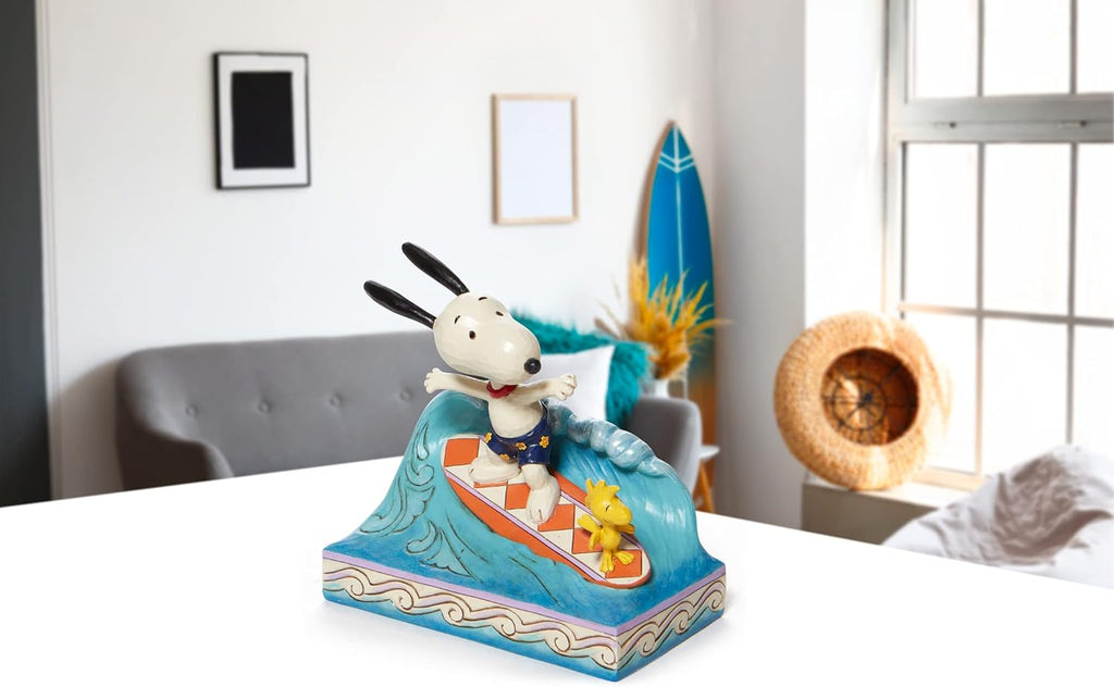 Jim Shore Peanuts Snoopy and Woodstock Surfing Figurine 5.5 Inch E123