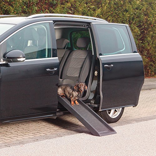 TRIXIE 39-in Portable Pet Ramp, Non-Skid, Black N676969