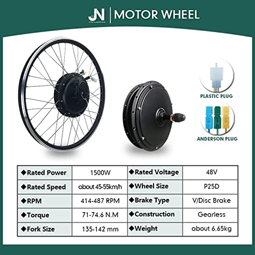 Electric Bike Conversion Kit 48V 1000W Rear Hub Motor M51800