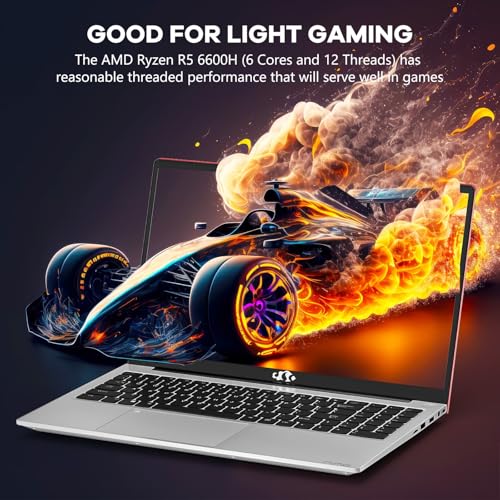 NIMO 15.6" FHD IPS Gaming Laptop, AMD Ryzen 5 6600H, 16GB RAM, 1TB SSD R298468
