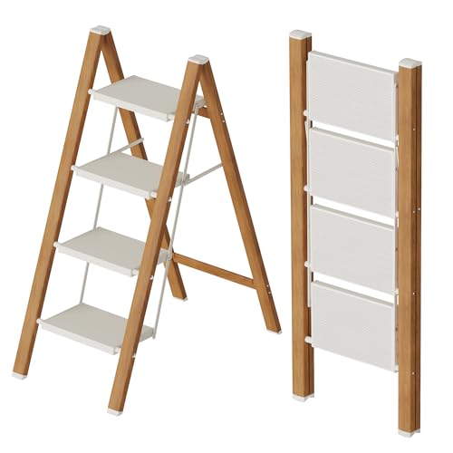 2 Step Lightweight Aluminum Folding Ladder with Anti-Slip Pedals, 330 lbs Capacity D5199