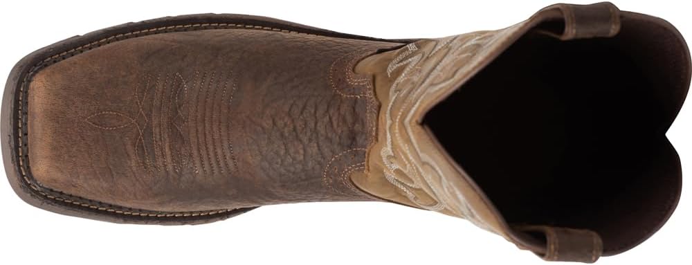 Justin Men's Amarillo Cactus Western Work Boot Steel Toe Brown S5890