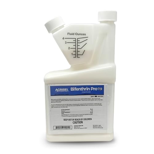 Bifenthrin Pro 7.9, Insect Control, Safe for Plants & Crops, Insecticide, Effective Against 125+ Insects, 3-Pack of Disposable Gloves Included, 32 ounces
