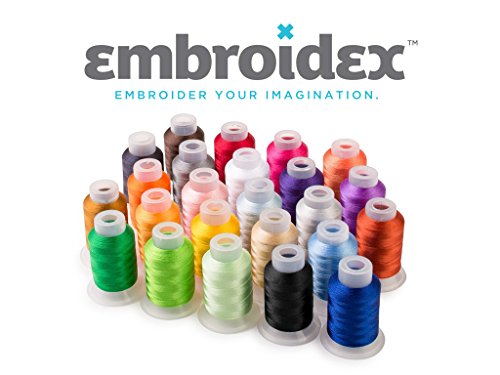 Embroidex Embroidery Machine Starter Kit with Thread, Stabilizer, Bobbin Needles & Bonus Designs Z894649