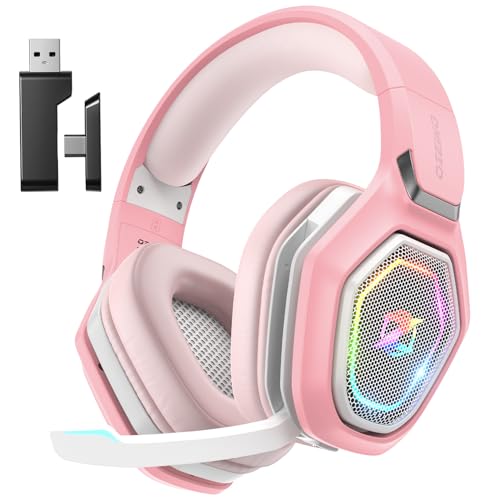 2.4GHz Wireless Gaming Headset for PC PS5 PS4 with Flip Microphone M29946