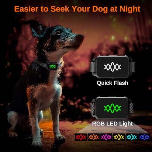 Fluffee RC09 Dog Training Collar with Remote, 3 Modes, IPX7 Waterproof U148570