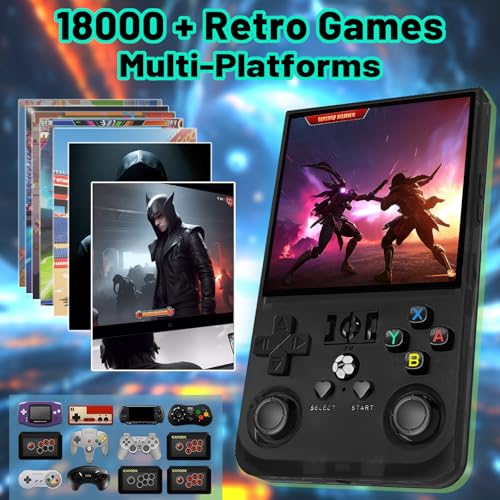 Portable Handheld Game Console with 18,000+ Classic Games, Black 64GB D484669