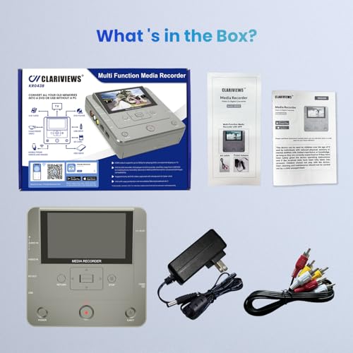 VHS to DVD Recorder with 10 DVDs & AV Cable L66704