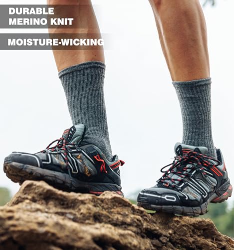 Merino.tech Merino Wool Hiking Socks for Women and Men W62394