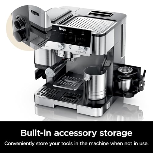 Ninja Luxe Café Premier Series Espresso Machine and Drip Coffee Maker, Stainless Steel P86793