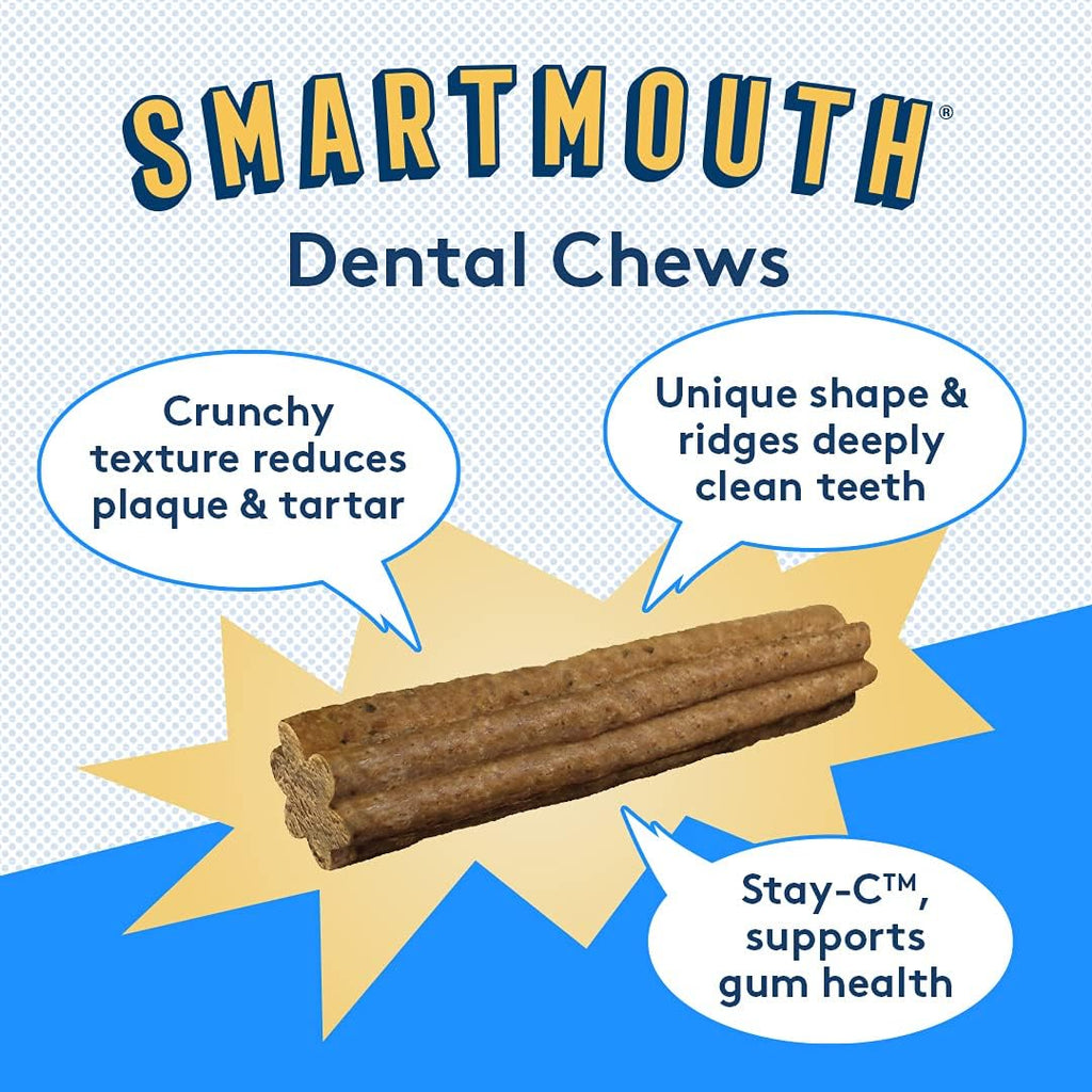 The Missing Link Smartmouth Dental Chew Treats for Small Dogs, 28 Ct J50879