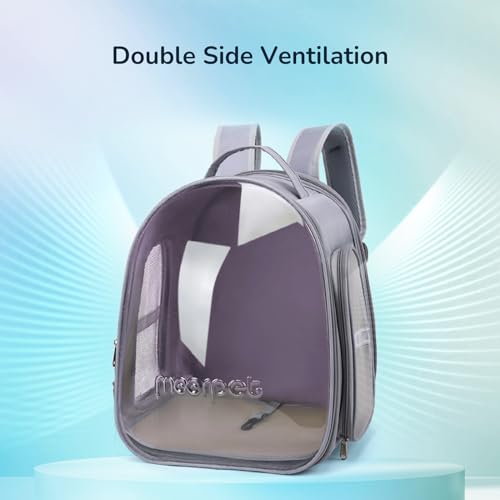 Cat Bubble Backpack, Airline Approved Pet Carrier for Large Cats, Grey P382