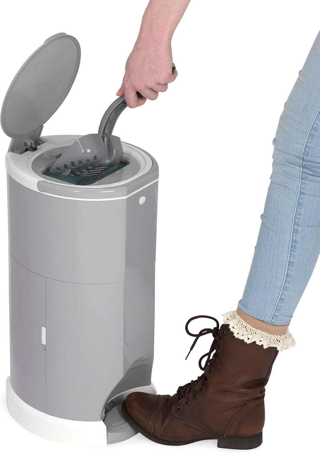 Litter Champ Odor-Free Cat Litter Disposal System, 4 Gallon, Gray Q52310