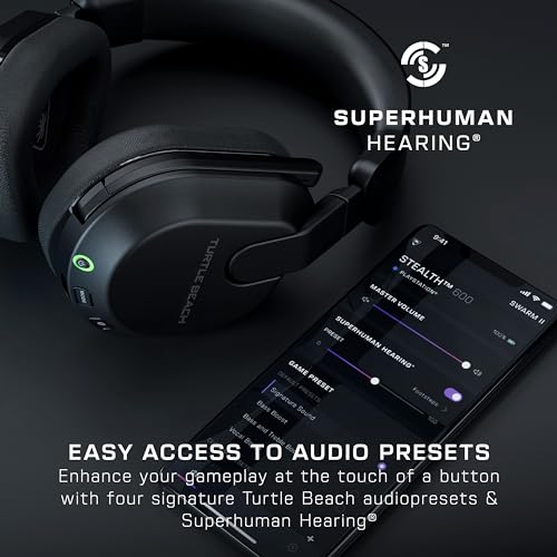 Turtle Beach Stealth 500 Wireless Gaming Headset for PS5, PS4, PC, Mobile – Black M383