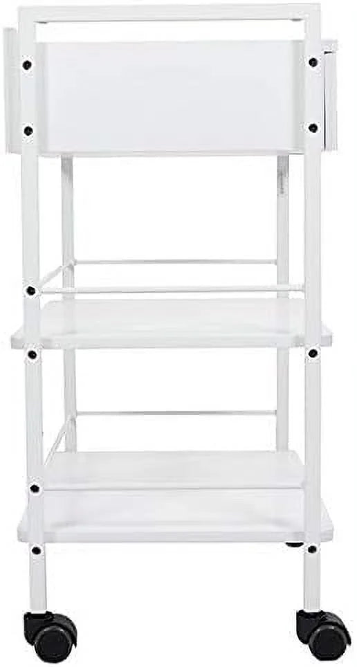 Pro Medical Dental Mobile Utility Cabinet Cart with Steel Frame and One Drawer L7394
