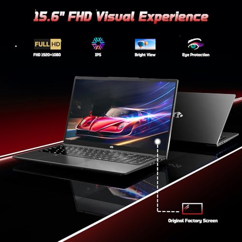 15.6" FHD IPS Laptop, 8GB RAM 128GB SSD, 13th Gen Intel N150 P450