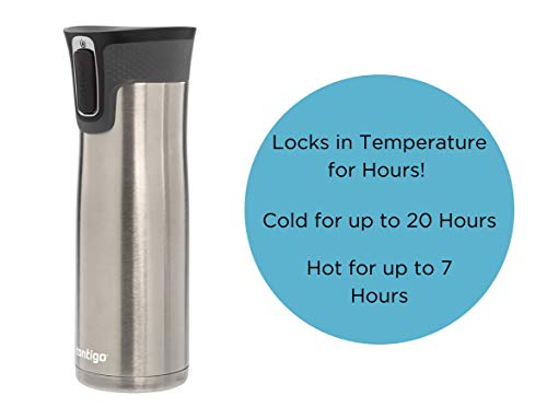 Contigo AUTOSEAL West Loop Vacuum-Insulated Stainless Steel Travel Mug 20 oz U753927