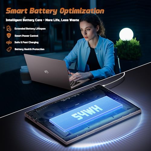 15.6" FHD IPS Laptop, 8GB RAM 128GB SSD, 13th Gen Intel N150 P450