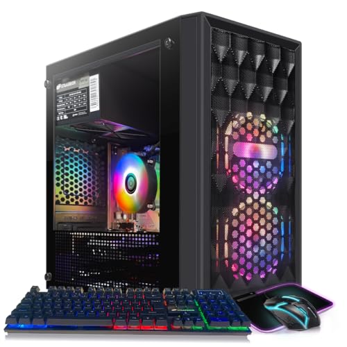 STGAubron Gaming PC Desktop, Intel Core i7, Radeon RX 580 8G, 16G RAM, 512G SSD G93438