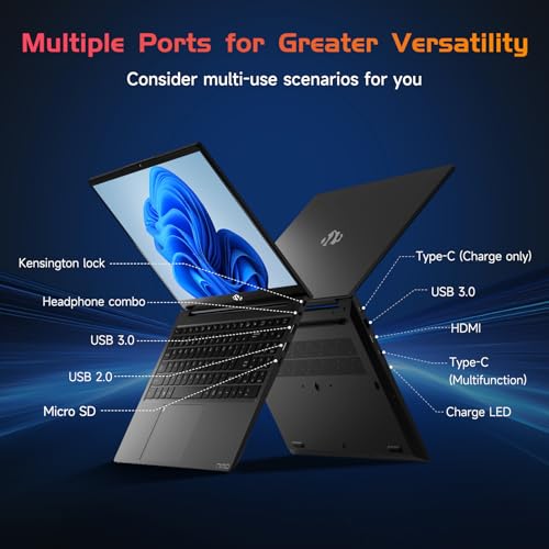 NIMO 15.6 IPS FHD Laptop, 16GB RAM 1TB SSD, Intel Pentium N100, Backlit Keyboard, Win 11 E701