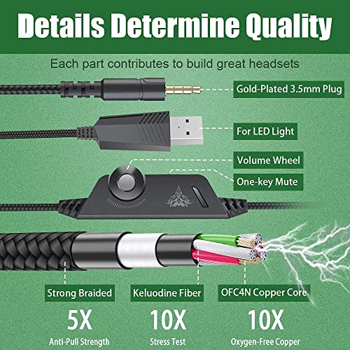 BENGOO G9000 Stereo Gaming Headset for PS4 PC Xbox One PS5, Noise Cancelling Over Ear with Mic U80966