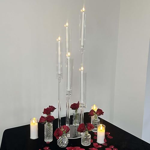 Black Candelabra Centerpieces for Wedding Table Decor 35in E5601