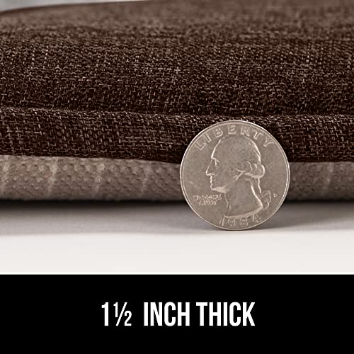 GORILLA GRIP Slip Resistant Chair Cushions, Memory Foam, Set of 2, Beige W525