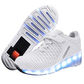 Ufatansy Roller Skate Shoes LED Light Up Shoes with Wheels Roller Shoes USB Rechargealbe Shoes Kids Gifts