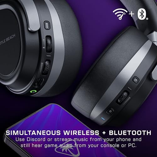 Turtle Beach Stealth 500 Wireless Gaming Headset for PS5, PS4, PC, Mobile – Black M383