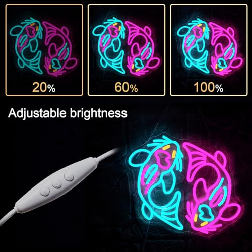 WLHOPE Mushroom Frog Neon Light for Wall Decor LED Sign C930185