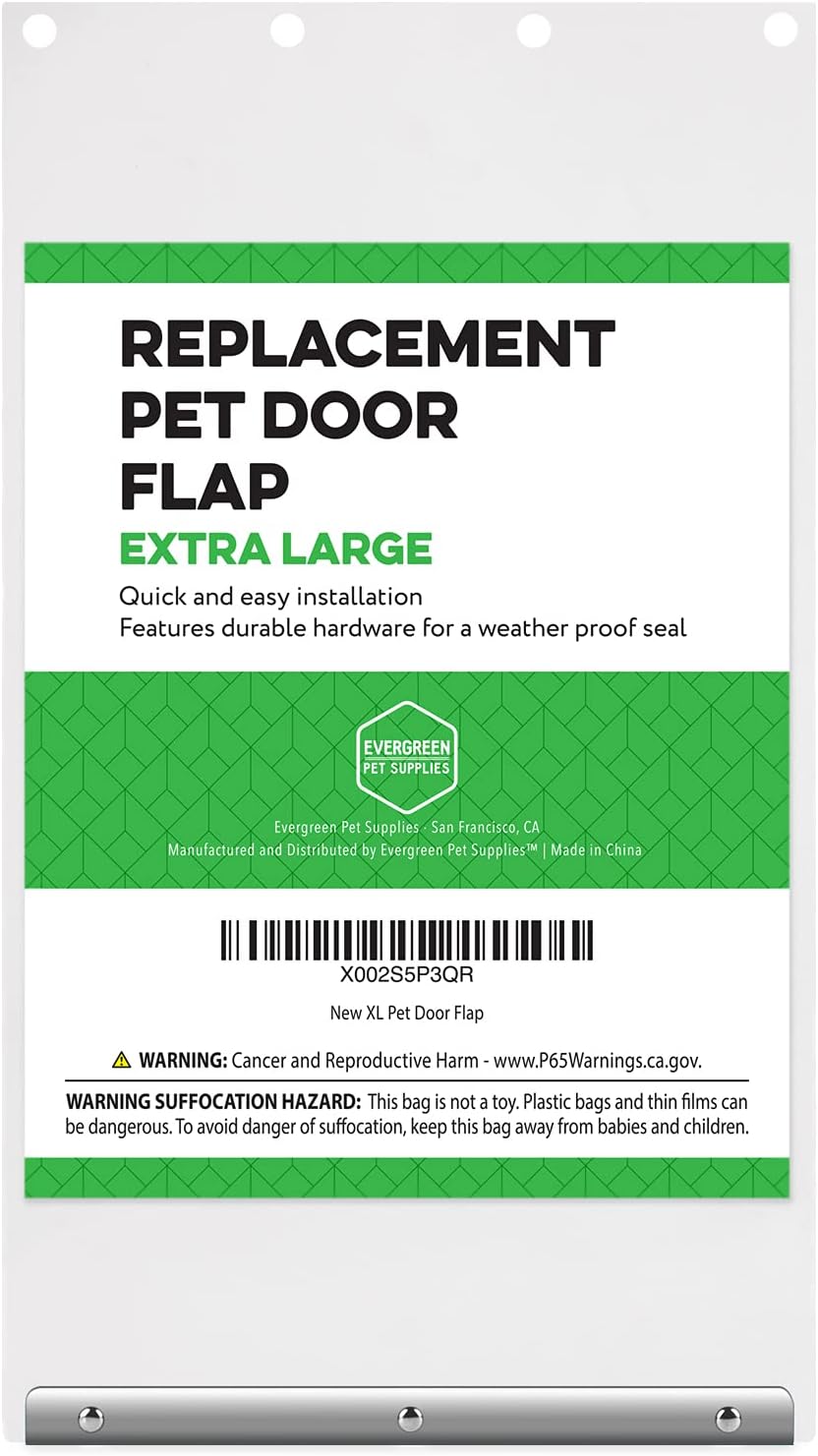 Evergreen Pet Supplies Weatherproof XL Replacement Dog Door Flap for Large Pets Up to 90 Lbs F4285