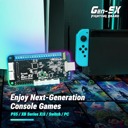 Brook Gaming Gen5X Fighting Board for PS5, XB Series, Switch and PC O6521