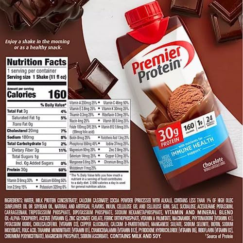 BETRULIGHT Premier Protein Shake Variety Pack, 11 Fl Oz, Case of 15 G971162