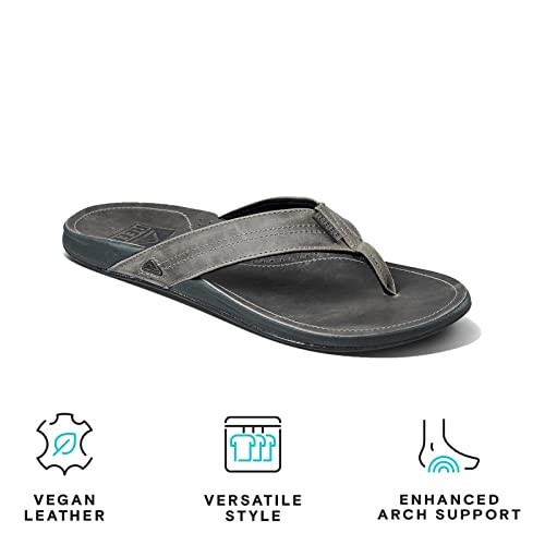 REEF J-Bay III Men's Full Grain Leather Flip Flop Q2986