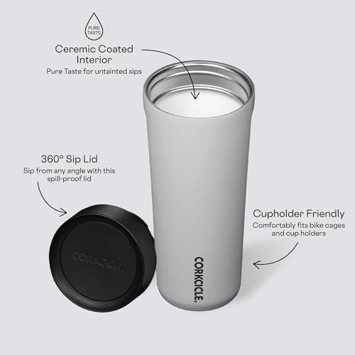 Corkcicle Commuter Cup Travel Mug Insulated Coffee Mug with Lid 17 oz Dragonfly J36810