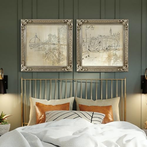 12x16 Wood Canvas Frame Gothic Ornate Black for Wall Art D3778