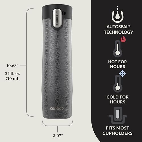 Contigo AUTOSEAL West Loop Vacuum-Insulated Stainless Steel Travel Mug 20 oz U753927