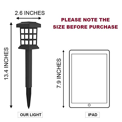 MAGGIFT 12 Pack Solar Pathway Lights Outdoor LED Garden Lights J102
