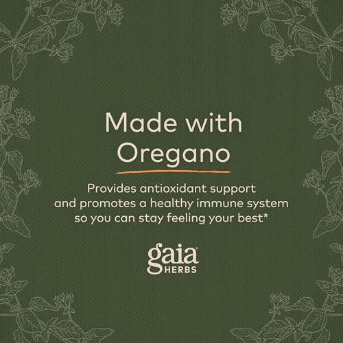 Gaia Herbs Oil of Oregano - Immune Support Supplement with Carvacrol and Thymol - 120 Vegan Capsules B179466